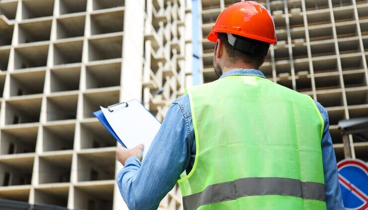 civil-engineer-safety-hat-with-clipboard-against-construction_185193-109879
